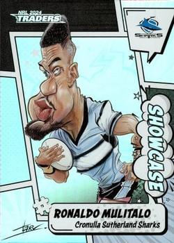 2024 NRL Traders Titanium - Showcase Caricatures #S05 Ronaldo Mulitalo Front